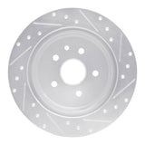 R1 Concepts 1998-2010 Lexus GS430 Rear Left Drilled & Slotted Silver Brake Rotor by R1 Concepts 631-75007L