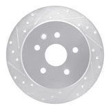 R1 Concepts 1998-2010 Lexus GS430 Rear Left Drilled & Slotted Silver Brake Rotor by R1 Concepts 631-75007L