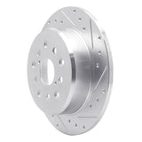 R1 Concepts 1998-2010 Lexus GS430 Rear Right Drilled & Slotted Silver Brake Rotor by R1 Concepts 631-75007R