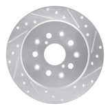R1 Concepts 1998-2010 Lexus GS430 Rear Right Drilled & Slotted Silver Brake Rotor by R1 Concepts 631-75007R
