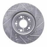 R1 Concepts 1995-2000 Lexus LS400 Front Left Drilled & Slotted Silver Brake Rotor by R1 Concepts 631-75008L