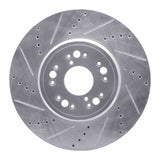 R1 Concepts 1995-2000 Lexus LS400 Front Left Drilled & Slotted Silver Brake Rotor by R1 Concepts 631-75008L