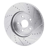 R1 Concepts 1995-2000 Lexus LS400 Front Left Drilled & Slotted Silver Brake Rotor by R1 Concepts 631-75008L
