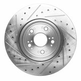 R1 Concepts 1995-2000 Lexus LS400 Front Right Drilled & Slotted Silver Brake Rotor by R1 Concepts 631-75008R