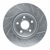 R1 Concepts 2001-2006 Lexus LS430 Front Left Drilled & Slotted Silver Brake Rotor by R1 Concepts 631-75009L