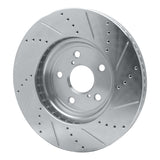 R1 Concepts 2001-2006 Lexus LS430 Front Left Drilled & Slotted Silver Brake Rotor by R1 Concepts 631-75009L