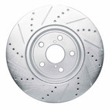 R1 Concepts 2001-2006 Lexus LS430 Front Right Drilled & Slotted Silver Brake Rotor by R1 Concepts 631-75009R