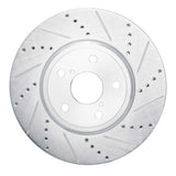R1 Concepts 2001-2006 Lexus LS430 Front Right Drilled & Slotted Silver Brake Rotor by R1 Concepts 631-75009R