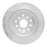 R1 Concepts 2001-2006 Lexus LS430 Rear Left Drilled & Slotted Silver Brake Rotor by R1 Concepts 631-75010L