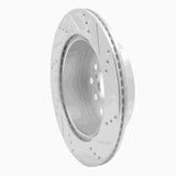 R1 Concepts 2001-2006 Lexus LS430 Rear Left Drilled & Slotted Silver Brake Rotor by R1 Concepts 631-75010L