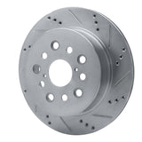 R1 Concepts 2001-2006 Lexus LS430 Rear Right Drilled & Slotted Silver Brake Rotor by R1 Concepts 631-75010R