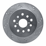 R1 Concepts 2001-2006 Lexus LS430 Rear Right Drilled & Slotted Silver Brake Rotor by R1 Concepts 631-75010R