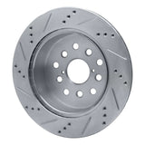 R1 Concepts 2001-2006 Lexus LS430 Rear Right Drilled & Slotted Silver Brake Rotor by R1 Concepts 631-75010R