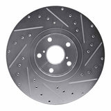 R1 Concepts 06-20 Lexus Is300 Right Front Drilled & Slotted Silver Brake Rotor by R1 Concepts RNC-631-75011D