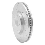 Dynamic Friction 2006-2015 Lexus GS300 Right Front Drilled & Slotted Silver Brake Rotor by Dynamic Friction Company 631-75013D