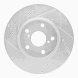 Dynamic Friction 2006-2015 Lexus GS300 Right Front Drilled & Slotted Silver Brake Rotor by Dynamic Friction Company 631-75013D