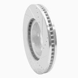 Dynamic Friction 2006-2015 Lexus GS300 Left Front Drilled & Slotted Silver Brake Rotor by Dynamic Friction Company 631-75014D
