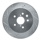 R1 Concepts 06-15 Lexus Gs350 Rear Left Drilled & Slotted Silver Brake Rotor by R1 Concepts RNC-631-75015L