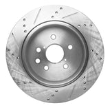 R1 Concepts 06-15 Lexus Gs450H Rear Right Drilled & Slotted Silver Brake Rotor by R1 Concepts RNC-631-75015R