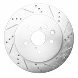 R1 Concepts 06-15 Lexus Gs450H Rear Right Drilled & Slotted Silver Brake Rotor by R1 Concepts RNC-631-75015R