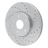 Dynamic Friction 2006-2015 Lexus IS250 Rear Right Drilled & Slotted Silver Brake Rotor by Dynamic Friction Company 631-75016R