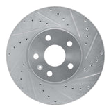 Dynamic Friction 2006-2015 Lexus IS250 Rear Right Drilled & Slotted Silver Brake Rotor by Dynamic Friction Company 631-75016R