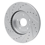 Dynamic Friction 2006-2015 Lexus IS250 Rear Right Drilled & Slotted Silver Brake Rotor by Dynamic Friction Company 631-75016R