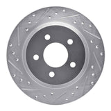 Dynamic Friction 2007-2023 Lexus LS460 Front Left Drilled & Slotted Silver Brake Rotor by Dynamic Friction Company 631-75017L