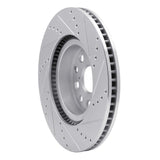 Dynamic Friction 2007-2023 Lexus LS460 Front Left Drilled & Slotted Silver Brake Rotor by Dynamic Friction Company 631-75017L