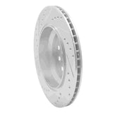 Dynamic Friction 2007-2017 Lexus LS460 Rear Right Drilled & Slotted Silver Brake Rotor by Dynamic Friction Company 631-75018R