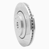 Dynamic Friction 2007-2023 Lexus LS500h Right Front Drilled & Slotted Silver Brake Rotor by Dynamic Friction Company 631-75020D