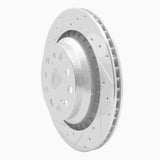 Dynamic Friction 2007-2017 Lexus LS460 Left Rear Drilled & Slotted Silver Brake Rotor by Dynamic Friction Company 631-75021D