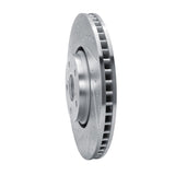 Dynamic Friction 2007-2011 Lexus GS350 Left Front Drilled & Slotted Silver Brake Rotor by Dynamic Friction Company 631-75023D