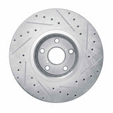 Dynamic Friction 2007-2011 Lexus GS350 Left Front Drilled & Slotted Silver Brake Rotor by Dynamic Friction Company 631-75023D