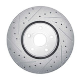 Dynamic Friction 2007-2011 Lexus GS350 Left Front Drilled & Slotted Silver Brake Rotor by Dynamic Friction Company 631-75023D