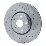 Dynamic Friction 2007-2011 Lexus GS350 Right Front Drilled & Slotted Silver Brake Rotor by Dynamic Friction Company 631-75024D