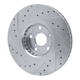 Dynamic Friction 2007-2011 Lexus GS350 Right Front Drilled & Slotted Silver Brake Rotor by Dynamic Friction Company 631-75024D
