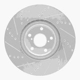 Dynamic Friction 2009-2011 Lexus GS450H Right Front Drilled & Slotted Silver Brake Rotor by Dynamic Friction Company 631-75028D