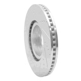 Dynamic Friction 2009-2011 Lexus GS450H Right Front Drilled & Slotted Silver Brake Rotor by Dynamic Friction Company 631-75028D