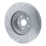 Dynamic Friction 2010-2017 Lexus LS460 Left Front Drilled & Slotted Silver Brake Rotor by Dynamic Friction Company 631-75030D