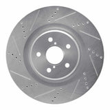 R1 Concepts 13-20 Lexus Rc350 Left Front Drilled & Slotted Silver Brake Rotor by R1 Concepts RNC-631-75034D