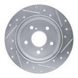 Dynamic Friction 2015-2025 Lexus ES350 Rear Left Drilled & Slotted Silver Brake Rotor by Dynamic Friction Company 631-75041L