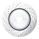 R1 Concepts 16-24 Toyota Camry Exc Hybrid Front Left Drilled & Slotted Silver Brake Rotor by R1 Concepts RNC-631-75043L