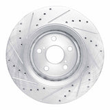R1 Concepts 16-24 Toyota Avalon Hybrid Front Right Drilled & Slotted Silver Brake Rotor by R1 Concepts RNC-631-75043R