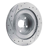 Dynamic Friction 2021-2022 Lexus RC300 Rear Right Drilled & Slotted Silver Brake Rotor by Dynamic Friction Company 631-75059R
