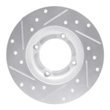 R1 Concepts 1980-1982 Toyota Tercel Front Right Drilled & Slotted Silver Brake Rotor by R1 Concepts 631-76003R