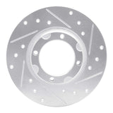 R1 Concepts 1980-1982 Toyota Tercel Front Right Drilled & Slotted Silver Brake Rotor by R1 Concepts 631-76003R