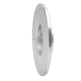 R1 Concepts 1981-1984 Toyota Starlet Front Right Drilled & Slotted Silver Brake Rotor
