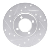 R1 Concepts 1970-1979 Toyota Celica Front Left Drilled & Slotted Silver Brake Rotor by R1 Concepts 631-76005L