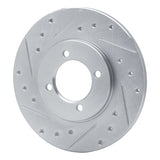 R1 Concepts 1980-1983 Toyota Corolla (US/Canada) Front Left Drilled & Slotted Silver Brake Rotor by R1 Concepts 631-76006L